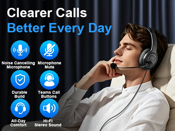 headset with microphone for pc