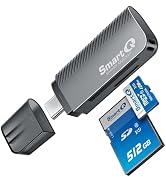 SmartQ Zinc Alloy USB-C iPhone SD Card Reader - Compatible with Micro SD Cards, USB-C Interface, ...