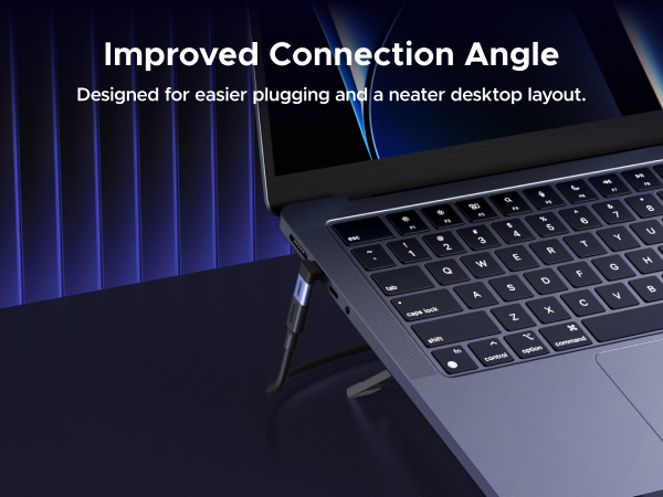 90 Degree USB C to USB C Adapter