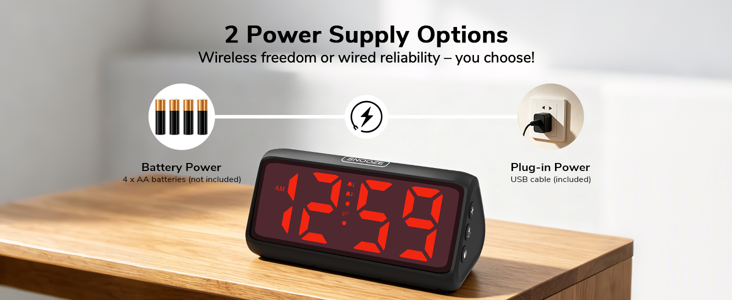 battery clock