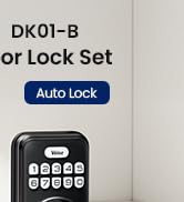 Veise Keyless Entry Door Lock with 2 Lever Handles, Electronic Backlit Keypad Deadbolt Set for Fr...