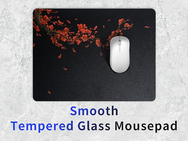 tempered glass mousepad