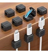 9 Pack Magnetic Cable Clips Cord Organizer,Desk Cable Management Accessories,Cord Clips,Adhesive ...