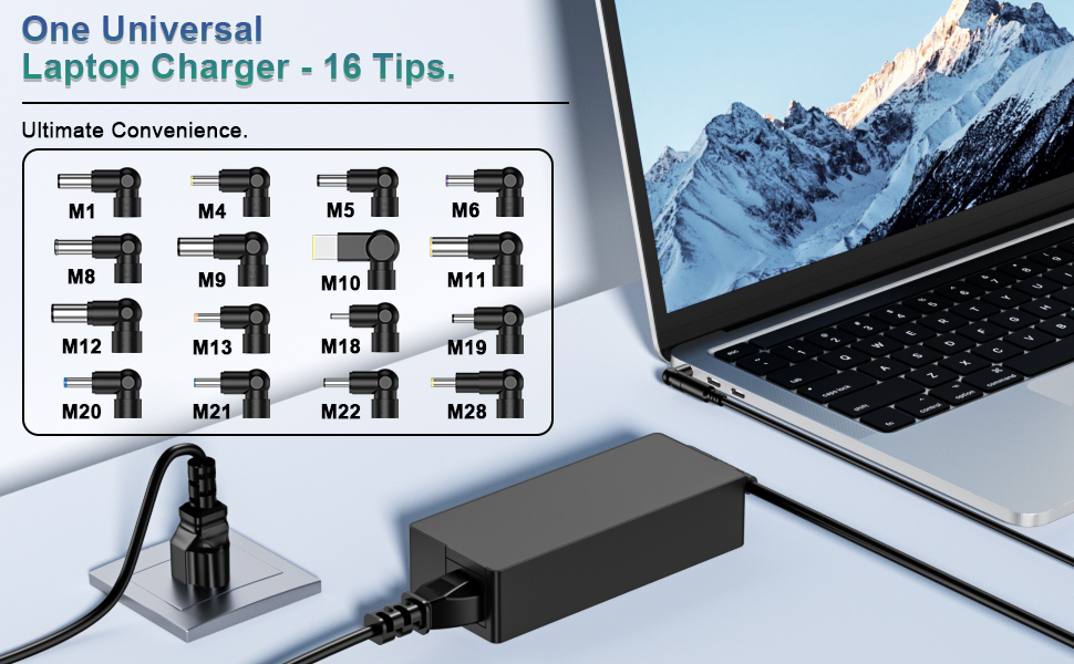universal laptop charger for hp, powseed universal laptop charger, universal laptop power adapter