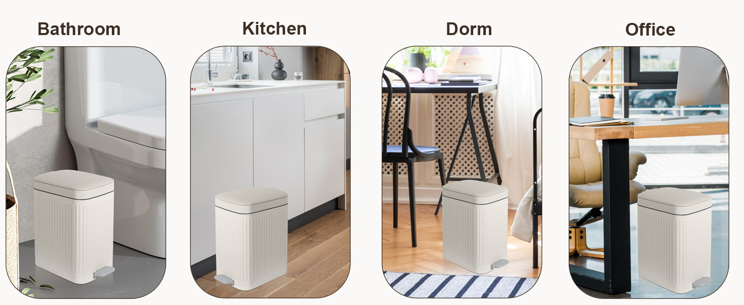 small trash can with lid