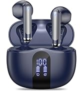 JYUESJKJ Wireless Earbuds, Bluetooth 5.4 Headphones HiFi Stereo with 4 HD Mic, 50H Playtime Bluet...