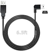 YQMAJIM Charging Cable for Dash Cam,6.5 Ft Mini USB Dash Camera Mirror Dash Cam GPS Power Cord,Fi...