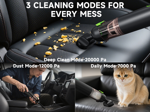 3 cleaning modes