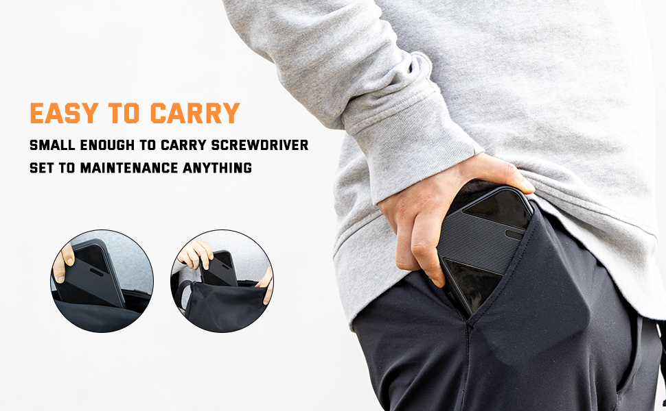 Small Enough to Carry Screwdriver Set to Maintenance Anything