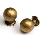 BEILEIOU Antique Brass Cabinet Knobs Classic Vintage Retro Drawer Knobs Kitchen Cupboard Bathroom...