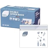 [EZ'n] Premium Double Zipper Food Storage Bags – Durable, BPA-Free, Leakproof &amp; Freezer Safe Rese...