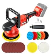Nichilas Cordless Car Polisher, Orbital Portable Polishing Waxer Machine with Brushless Motor 6 s...