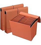 3 Packs Heavy Duty Expanding File Folder Organizer,21 Pockets Accordion File Organizer,A-Z,1/3 Cu...