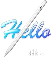 Stylus Pen for iPad 2024-2018 with Faster Charge,Tilt Sensor Battery Indicators Pencil for Apple ...