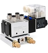 Heschen Electrical Pneumatic Twin Solenoid Valve 4V210-08 DC 24V PT1/4 5 Way 2 Position Manifold ...
