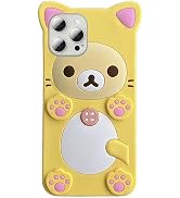 IAIYOXI 3D Cute Cartoon Bear Phone Case for iPhone 15 Pro Max - Fashionable and Stylish - Funny P...