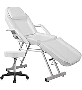 Roixeeds 3-Section Tattoo Chair, Adjustable Professional Salon Massage Bed Tattoo Bed Chair with ...