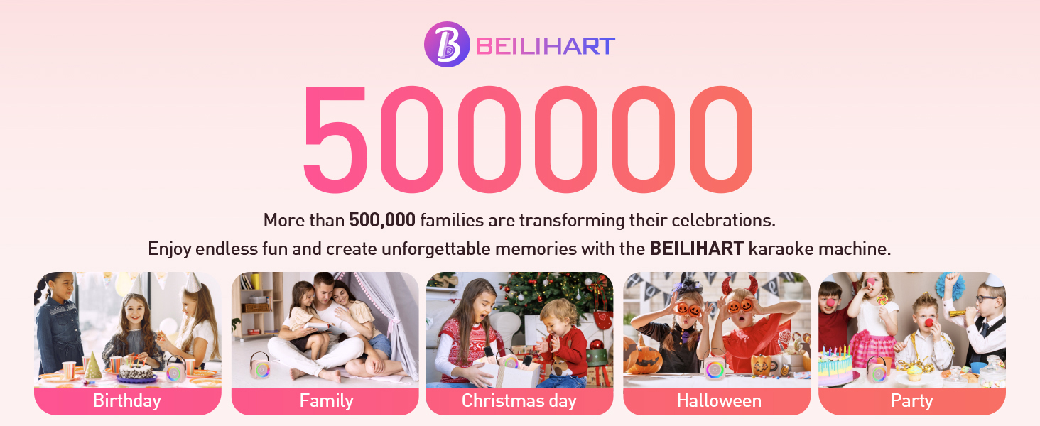 Karaoke machine for birthday parties, Christmas, Halloween and family gatherings