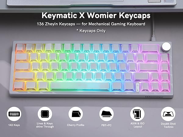 Keymatic X Womier Keycaps