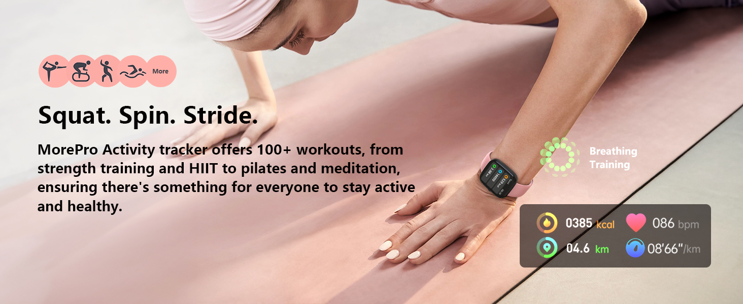 activity tracker with 100+ sport modes