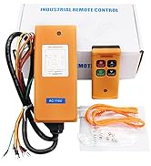 HUIHXAO Hoist Accessories AC 110V 4 Button Wireless Crane Remote Control - Industrial Grade Radio...