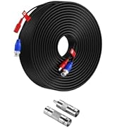 Anlapus 100ft/30m All-in-One Video Power Cable, BNC Extension Surveillance Camera Cable for CCTV ...