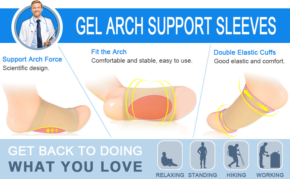 gel arch sleeves