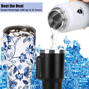 Wide mouth is easy to add ice