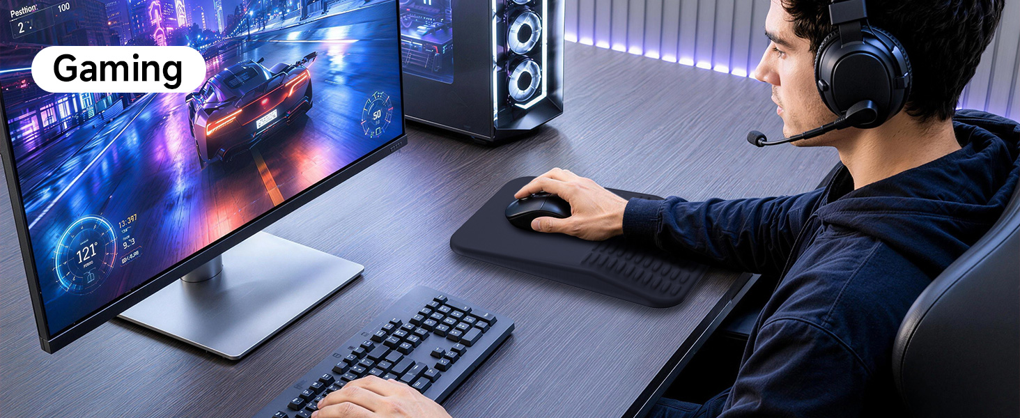 mouse pad with wrist rest