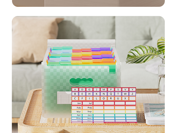 ThinkTex Accordion File Organizer, 26 Pockets Expanding File Folders