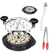 QPPKII Chicken Shredder Tool Twist Large equipped with Brush &amp; Food Clip, Visible Meat Shredder M...