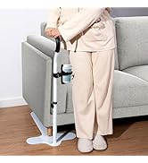 Chair Couch Stand Assist with Cup Holder,Adjustable Height Chair Lift Assist for Elderly,Daily Li...