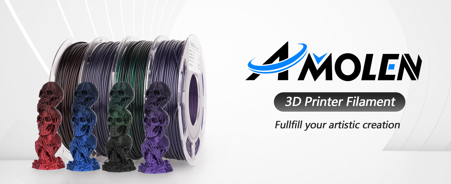 Bright your imagination with Amolen 3D Printer Filament!