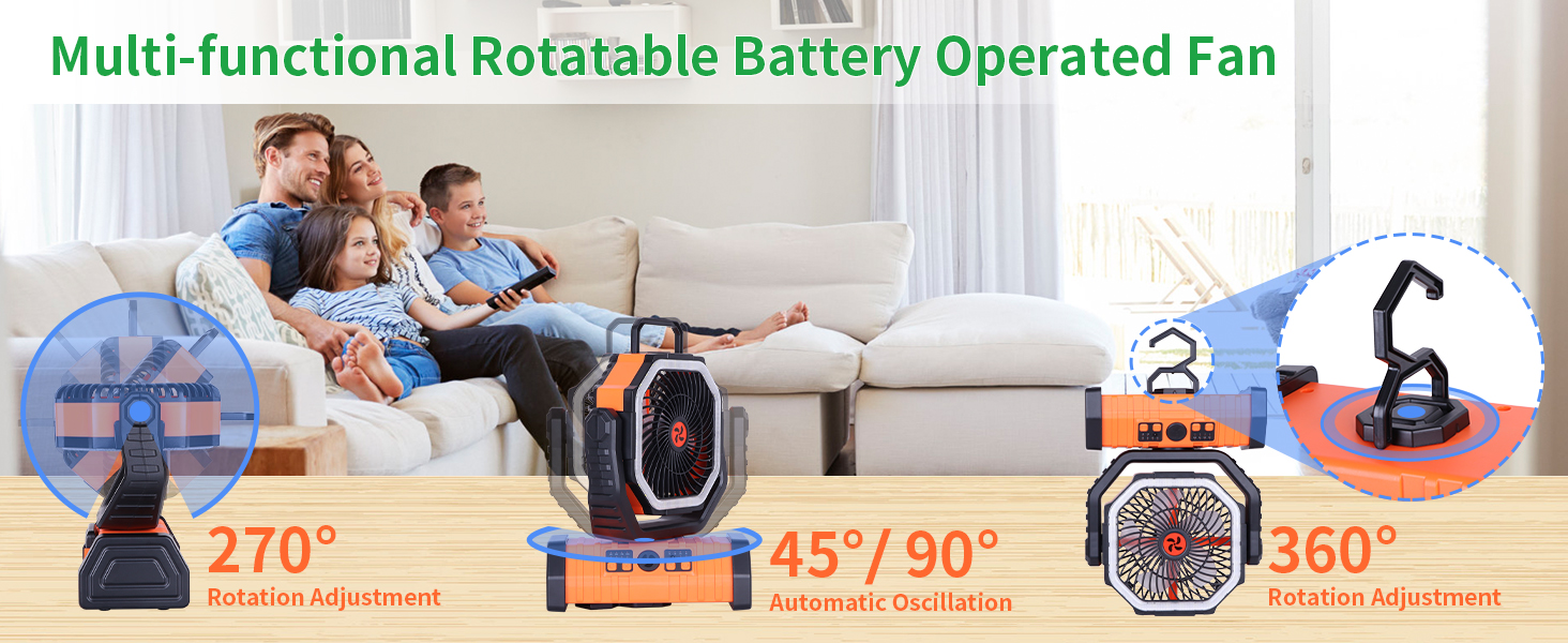 battery operated fans portable