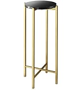 Urban Lifestyle Marble Side Drink Table, Black