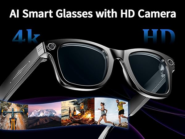 AI Smart Glasses with HD Camera