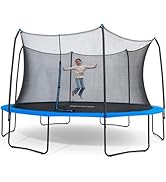Bestway Xtreme Air 10FT 12FT 15FT Outdoor Trampoline for Kids and Adults, No-Gap Security Enclosu...