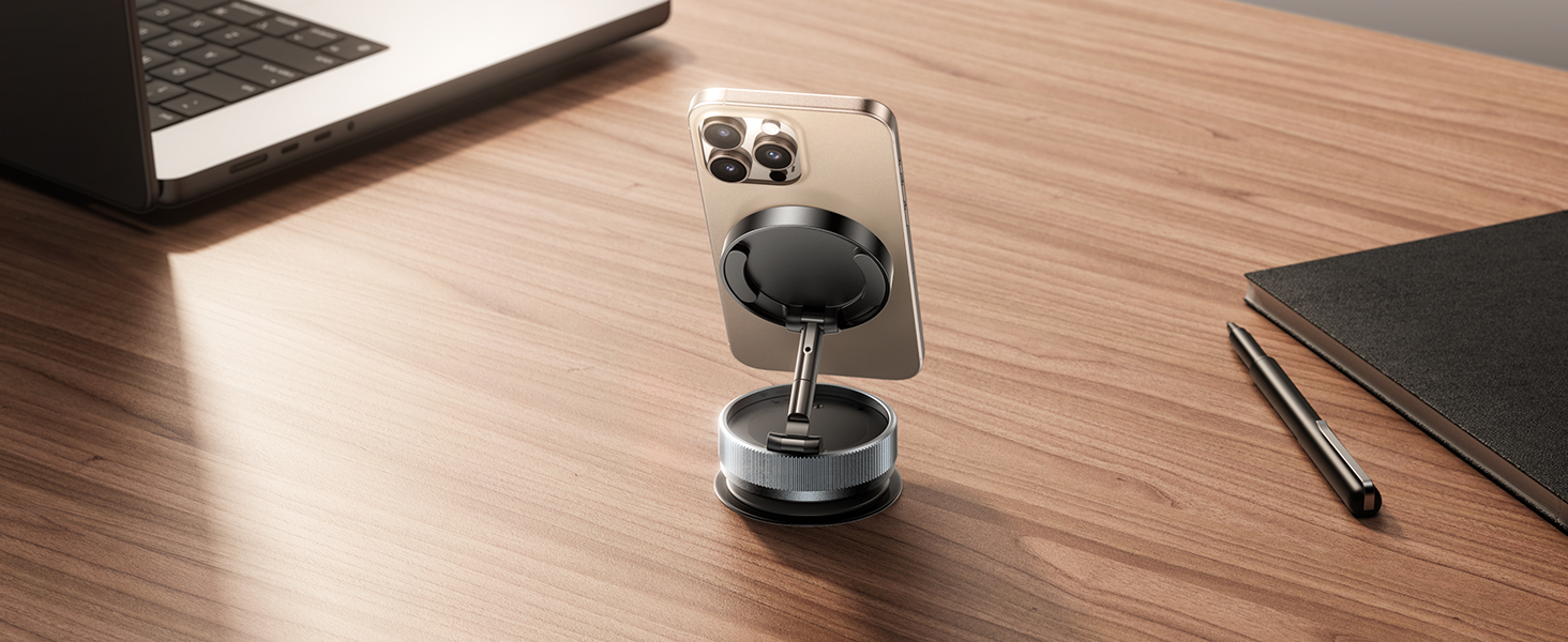 Vacuum Magnetic Phone Holder Stand