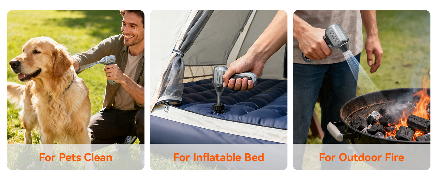 WOLFBOX MF70 Compressed Air Duster-110000 RPM Electric Air Duster