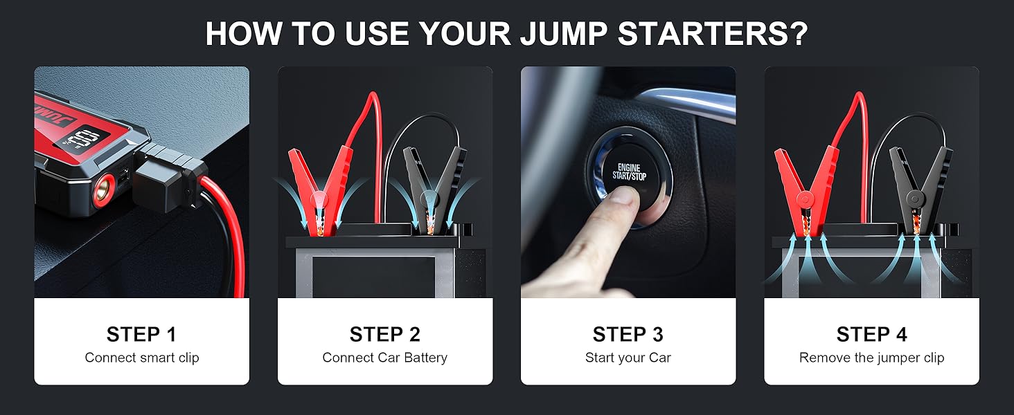 Portable Car Battery Jump Starter