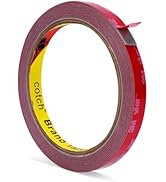 Double Sided Tape Heavy Duty, 9.85FT x 0.4IN Multipurpose Waterproof Mounting Foam Tape, Strong A...