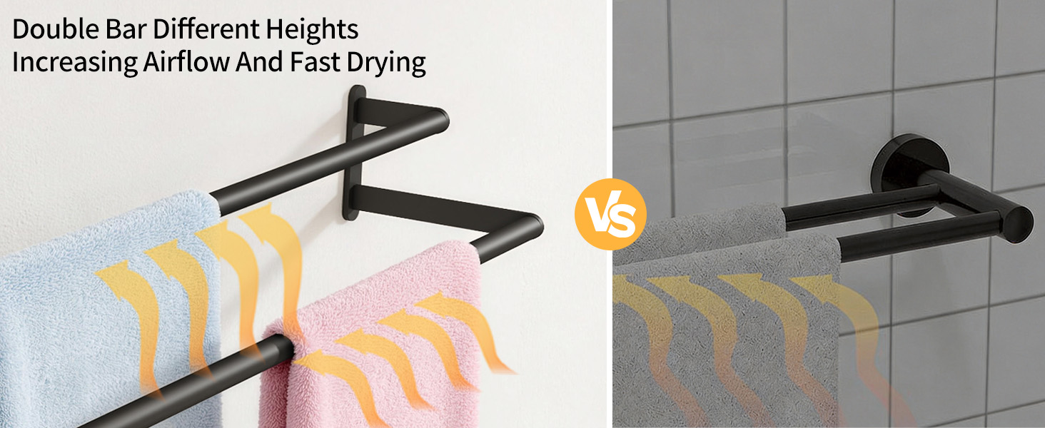wall mounted towel rack