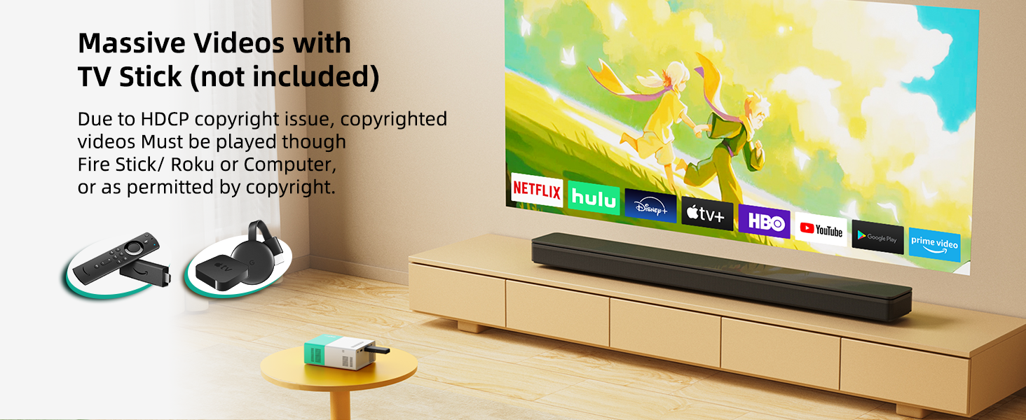 wepvo wifi projector TV