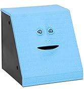 Coin Eating Saving Bank, Face Coin Bank Battery Operated Novelty Monkey Money Saving Box Piggy Ba...