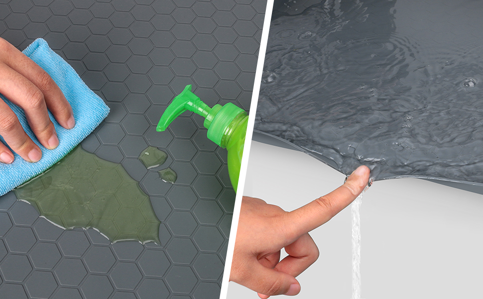 waterproof under sink mat