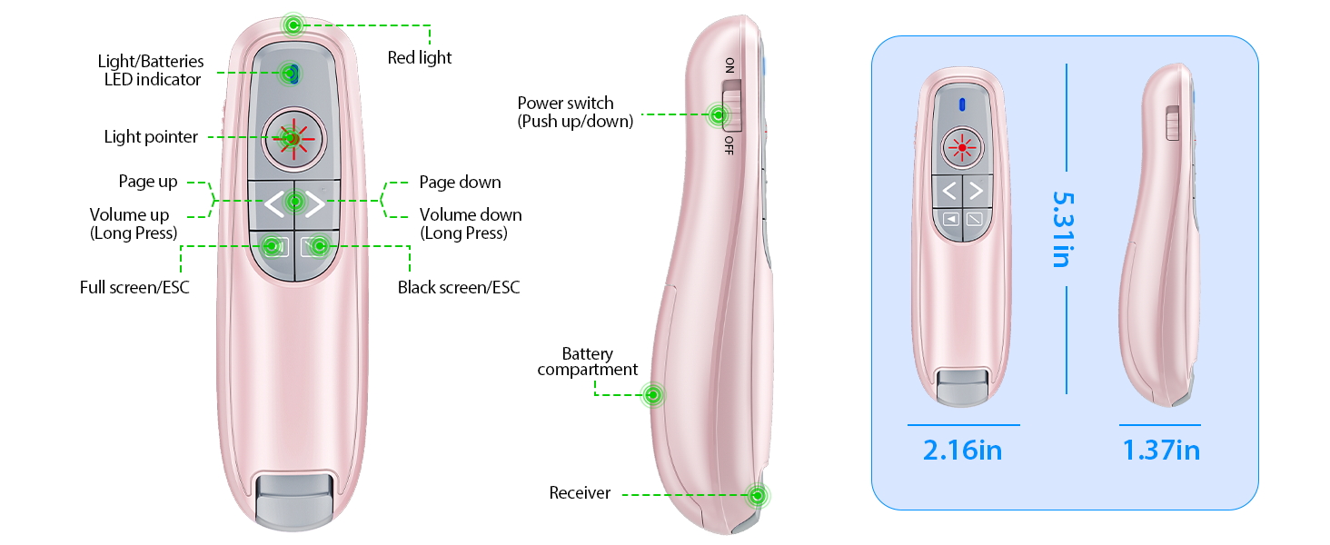 presentation clicker wireless presenter remote clicker