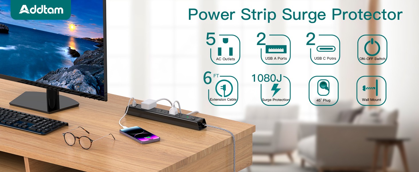 6ft power strip