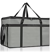 PEASUG Insulated Bags for Food Delivery, XXXL Pizza Delivery Bags, Large Capacity Cooler Bag Keep...