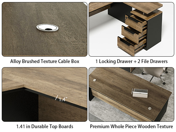 L shape desk