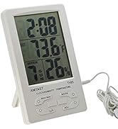 Indoor Outdoor Thermometer Hygrometer Room Humidity Test Meter Digital Temperature Monitor Gauge ...